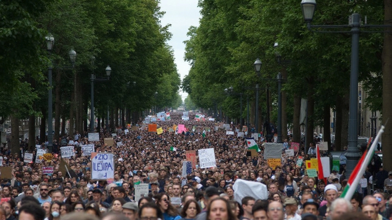Frankrijk mobiliseert: 250.000 op straat tegen extreemrechts, 75.000 in Parijs